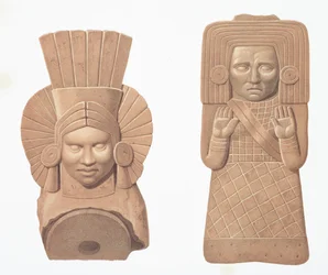 Two Terracotta Figures of Women from Palenque, Plate from 